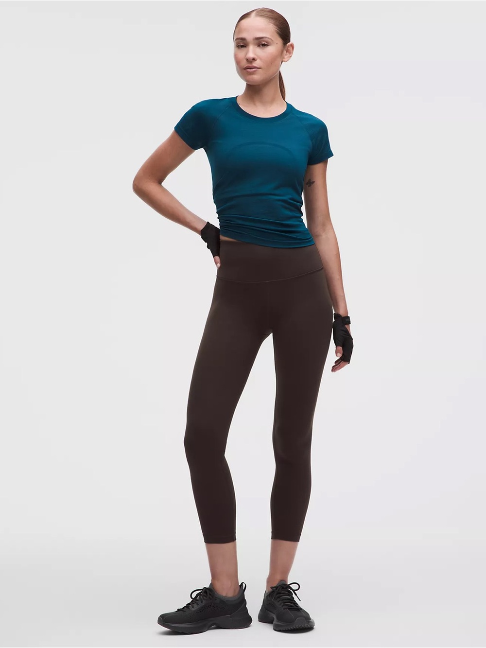 Lululemon Wunder Train High-Rise Tight in Mahogany Muse